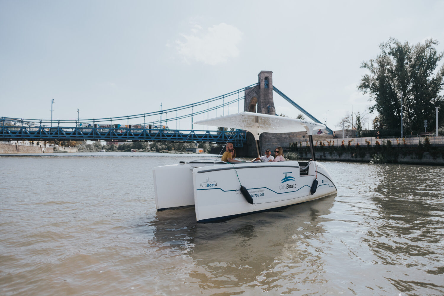 Bootstour auf der Oder mit Stadtführer